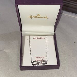 Hallmark Silver Infinity Pendant Necklace
